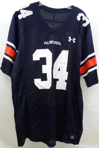 Auburn Tigers Bo Jackson Mens Under Armour Jersey #34 NCAA Size Medium Loose Cover