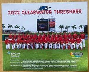 CLEARWATER THRESHERS, 8" x 10" TEAM PHOTO FROM 2022, AWESOME ! - Picture 1 of 1