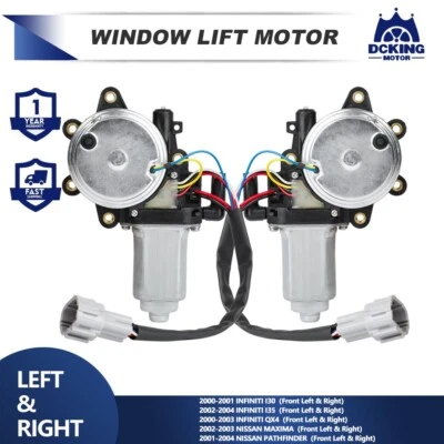 2X Window Motors For Infiniti I30 I35 QX4 & Nissan Maxima Pathfinder Front LH&RH - Image 1 of 4