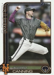 2025 Topps Update Series #US40 Griffin Canning New York Mets - Picture 1 of 2