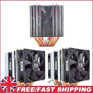 SNOWMAN 6 caloduc refroidisseur CPU 4 broches PWM PC silencieux AMD AM3 AM4 ventilateur de refroidissement silencieux - Photo 1/15