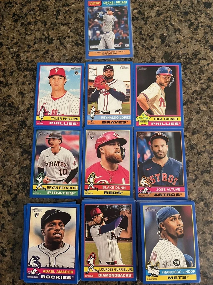 Topps Heritage Blue Border 2025 tú eliges hobby exclusivo envío gratuito con compra de $3 Foto 1 de 1