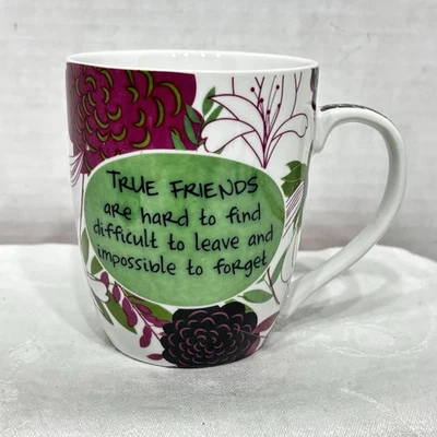 Pier 1进口“True Friends”瓷制咖啡茶马克杯2011/13 — 第 1/4 张图片