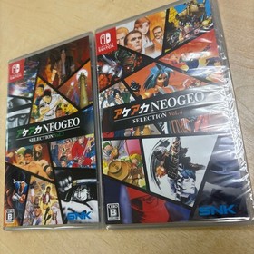 [New, unopened, shrink ] ACA NEOGEO SELECTION Vol.3 Vol.4 Switch 2 piece set