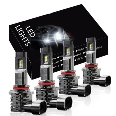 For Jaguar F-Pace Sport Utility 2017-2020 LED Headlight High Low Beam Bulbs Kit - Image 1 of 4