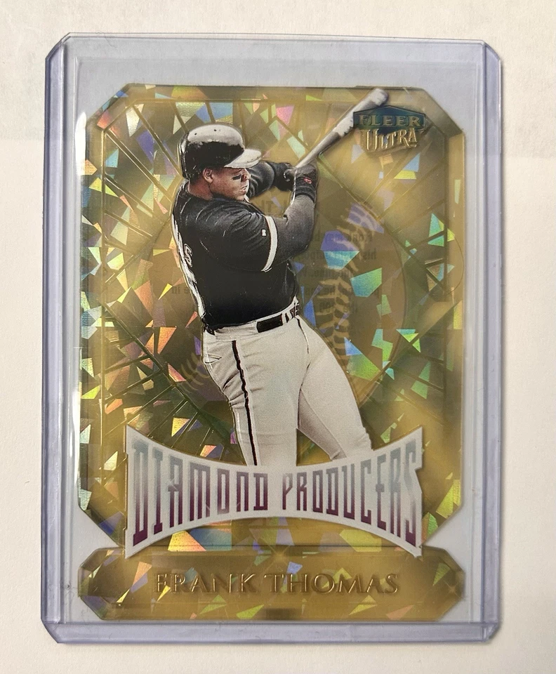 1999 Fleer Ultra 钻石生产商模切插入 Frank Thomas HOF 罕见 — 第 1/2 张图片