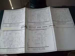 Esquemas originales de circuitos de monedas Bally - Imagen 1 de 1