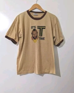 Camiseta Y2K Mr. T It's T Time marrón tostado grande EE. UU. 2004 Passing4Sane - Imagen 1 de 8
