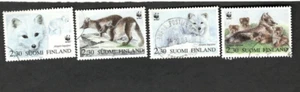 1993 Finland Sc #907a-d - Animals, Foxes - WWF promo - Used stamps - Picture 1 of 1