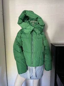 Toast Society Puffs Removable Hoodie Zipper Jacket Size Small - Picture 1 of 14