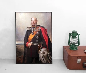 Poster Portrait Kaiser Wilhelm I von Preußen Deutsches Reich Plakat Militaria - Picture 1 of 3