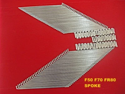 Fit SUZUKI F50 F70 FR80 FRONT & REAR CHROME SPOKE SET 72 Pcs. JAPAN [mi2604] Foto 1 de 4