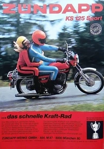 Zündapp KS 125 Sport, die originale Werbung aus 1976 - Picture 1 of 2