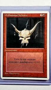 1994 MTG Magic the Gathering Revised Italian AP Artist Proof Orcish Oriflamme - Picture 1 of 3
