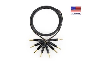 Canare MR202-4AT 4 Channel Balanced Studio HIFI Snake Cable, 1/4" TRS Male. - Picture 1 of 5