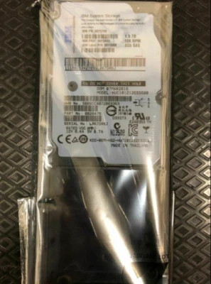 IBM 00Y2432 00MJ149 00AR010 2.5 in 1.2TB 10K 6G SAS V3700 Hard Drive - Image 1 of 2