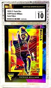 Patrick Williams /25 RC 2020/21 Panini Flux LUNAR ECLIPSE #209 Rookie CSG 10 GEM - Bild 1 von 3