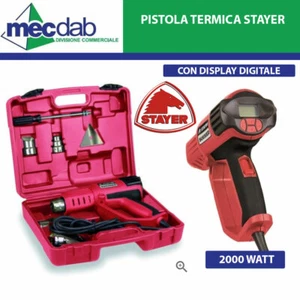 Pistola Termica Termosoffiatore 2000W Professionale Stayer Valigetta Inclusa - Foto 1 di 5