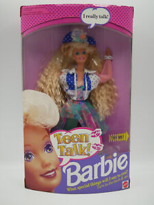 Mattel TEEN TALK BARBIE Mattel englischsprachige Redhead 1991 #4951