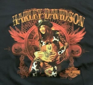 Harley-Davidson Motorcycles - Camiseta negra vaquera tatuada 2XL para hombre nueva sin etiquetas - Imagen 1 de 8
