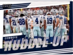 2022 Score Huddle Up Team Card #HU-DAL Dallas Cowboys - Picture 1 of 2