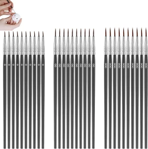 30 Stück Feine Pinsel Set,Feine Detail Pinsel, Winzige Miniaturpinsel,Modellbau  - Bild 1 von 7