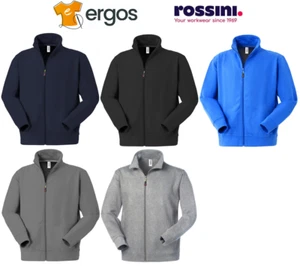 Rossini Felpa ENNIS Maglia Zip Intera Collo Alto in Cotone Garzata da Uomo HH100 - Picture 1 of 7