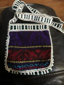 Bolso Bandolera Bolso Cartera 100% Acrílico Hecho a Mano en Ecuador Vintage - Imagen 1 de 7