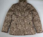 Calvin Klein - Women's Leopard Cheetah Animal Print Puffer Coat - Size S