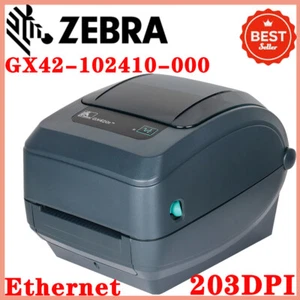 Zebra GX420t Thermal Transfer Desktop Label USB Network Printer GX42-102410-000 - Picture 1 of 8