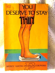 Vintage "PEOPLES DRUG STORE" Diet and Coupon Advertisement Book - Picture 1 of 6