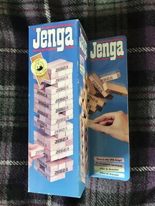 Vintage Original JENGA Classic Game Complete in Box MB Milton Bradley (1996) - Picture 1 of 5