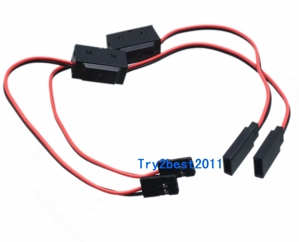 Ec5 Losi Female 12awg Jumper Shorting Plug Battery Eliminator Adapter SCT