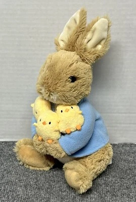 GUND Peter Rabbit with Chicks 9" Plush Stuffed Animal Rare - Image 1 of 4