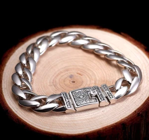 Gourmette argent massif 925 pour homme haute brillance qualité premium pas cher - Imagen 1 de 5