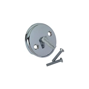 Placa frontal de palanca de disparo de desbordamiento de bañera Ace cromada, 40254 - Imagen 1 de 1