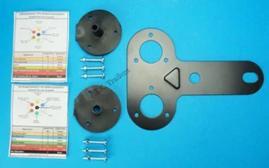 Twin Socket Mounting Plate with Gasket Seals for 7 Pin 12N & 12S - Caravan - Picture 1 of 1