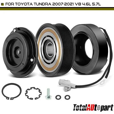 Nuevo kit de embrague compresor de aire acondicionado para Toyota Tundra 2007 2008 2009 2010 2011-2021 Foto 1 de 4