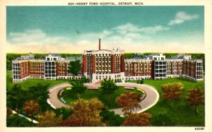 Postcard Henry Ford Hospital, Detroit, Michigan - Picture 1 of 2