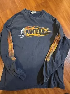 Vintage Pantera Band Tee Winterland 2000 Vintage Shirt Herren Gr. M Langarm Flame - Bild 1 von 8