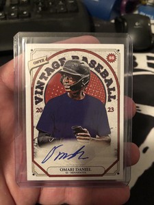 2023 Onyx Vintage Baseball Auto Blue Ink #VA-OD Omari Daniel /400 - Minnesota