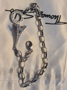 Thomas Sabo pulsera plata con charm Torre Effel Armban Bracelet bracciale chic - Imagen 1 de 3
