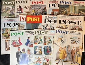 Saturday Evening Post Constantin Alajalov Covers VG Art Vintage 60’s - Bild 1 von 19