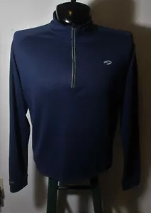 Herren Trikot BROOK Blau Langarm 1/2 Reißverschluss Größe XL - Bild 1 von 6