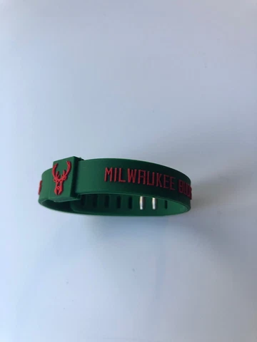 Basketball Team MILWAUKEE BUCKS   Bracelet Silicone Wristband Rubber Hand Ring Cover