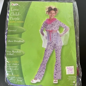 Love child purple quality costume by disguise girls size 11 to 14 - Picture 1 of 4