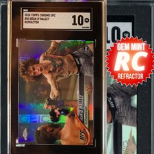 2018-19 Topps Chrome UFC Suga Sean O'Malley ROOKIE Refractor RC SGC 10 GEM MINT!