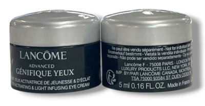 Lancome Advanced Crema Activadora Juvenil para Ojos (5 ml/0,16 fl. oz) Lote de 2 NUEVO Foto 1 de 2