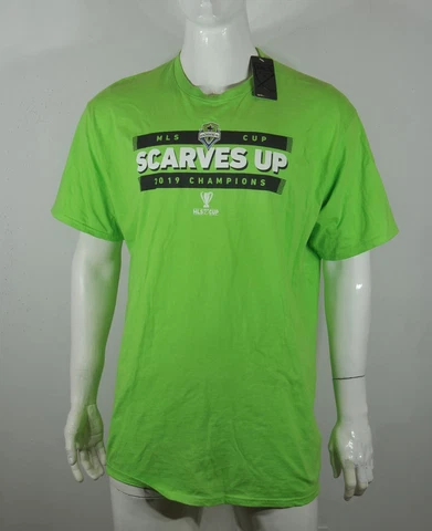 MLS Men's T shirt 2XL  Cup 2019 Seattle Sounders FC Printed Green NWT Cover