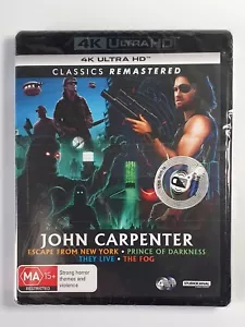 John Carpenter 4K Set Escape from New York/They Live/The Fog/Prince of Darkness - Picture 1 of 2